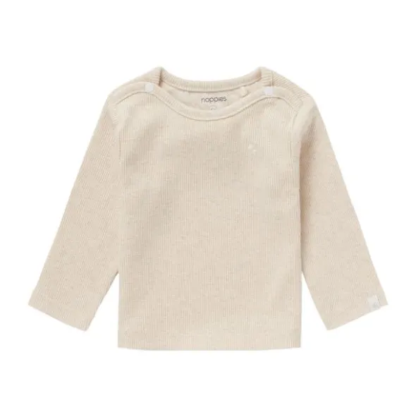 Noppies Rib Natal T-shirt Lange Mouwen Oatmeal Mt. 44