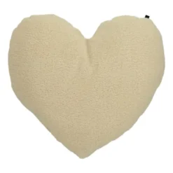 Overseas Heart Shape Teddy Kussen - Off White
