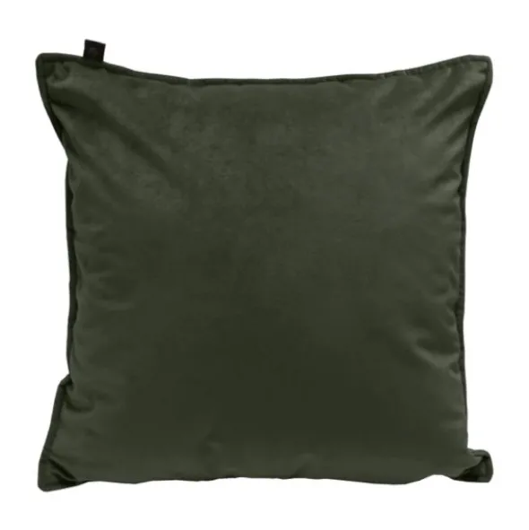 Overseas Middlestitch Velours Kussen Olive 45 x 45 cm