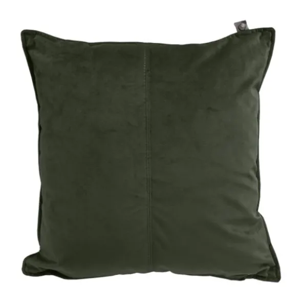 Overseas Middlestitch Velours Kussen Olive 45 x 45 cm