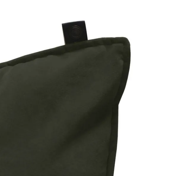 Overseas Middlestitch Velours Kussen Olive 45 x 45 cm