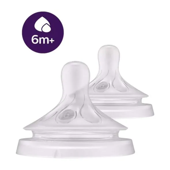 Philips Avent Natural Pap/Flesspeen - 6+ Mnd - T6