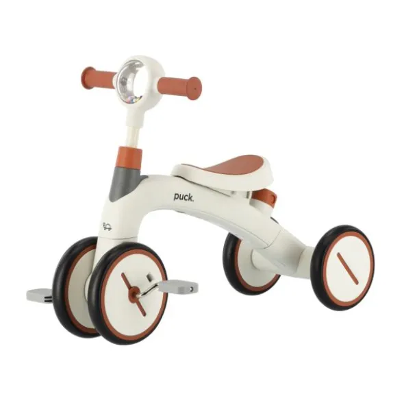 Puck 3-In-1 Driewieler - Wit/Bruin