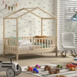 Vipack Dallas Juniorbed – 70 x 140 cm – Naturel