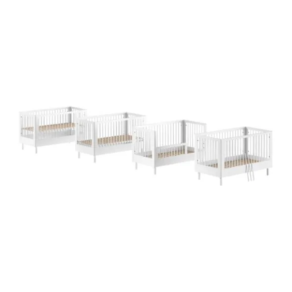Vipack Forrest Babybed Met Ombouw - 70 x 140 cm - Beuk Wit
