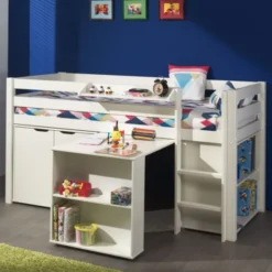 Vipack Pino Bureau Voor Halfhoogslaper Wit