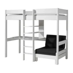 Vipack Pino Hoogslaper + Bureau + Zetelbed Wit