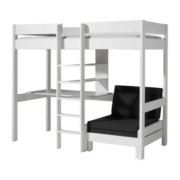 Vipack Pino Hoogslaper + Bureau + Zetelbed Wit