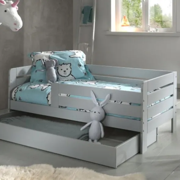 Vipack Toddler Ledikant Horizontaal Grijs 70 x 140 Cm