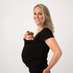 Womboo Buidelshirt - Vrouw - Maat S - Zwart